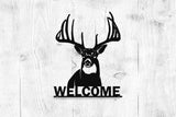 Welcome Whitetail Metal Sign